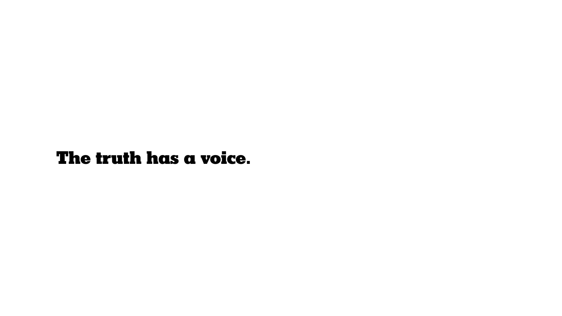 NYT: The Truth Has a Voice