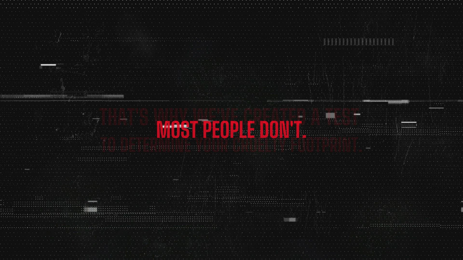 Your Cruelty Footprint