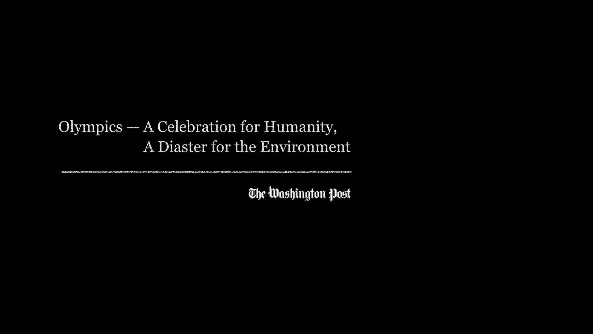 March For Endangered Sports