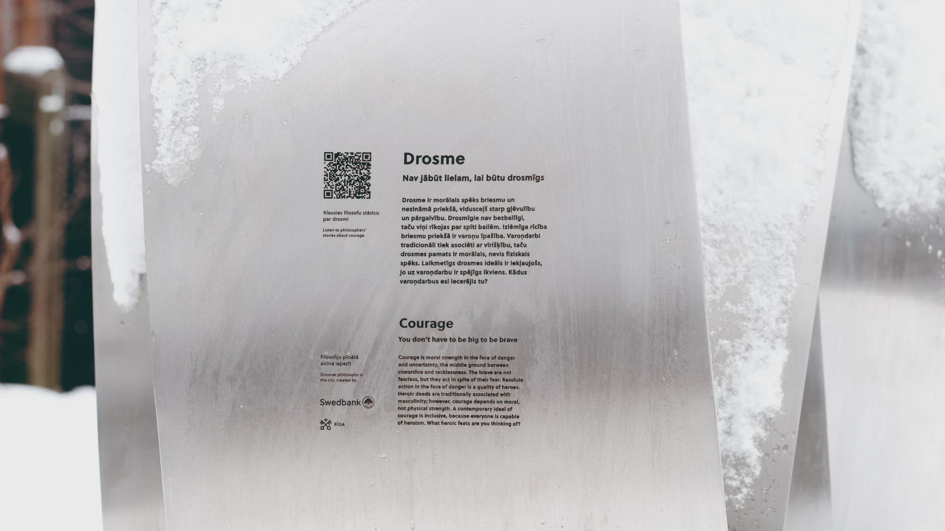 Philosophy in the city. Five public sculptures 