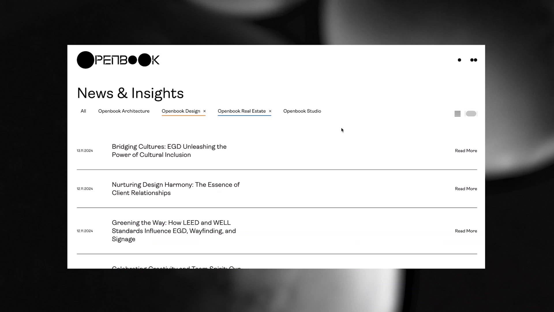 Openbook Website