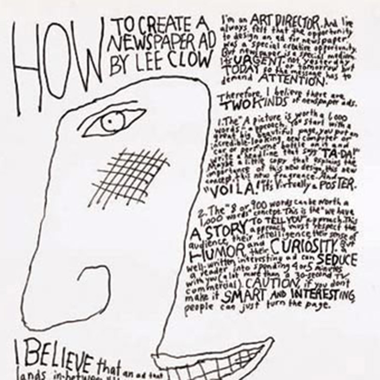 How to Create a Newspaper Ad by Lee Clow