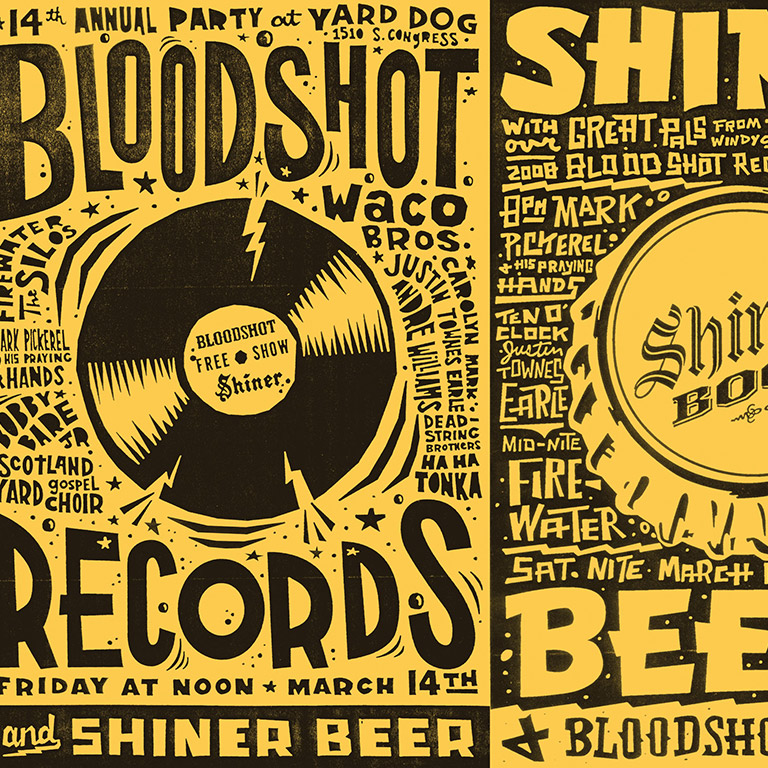 SXSW Bloodshot Records Poster