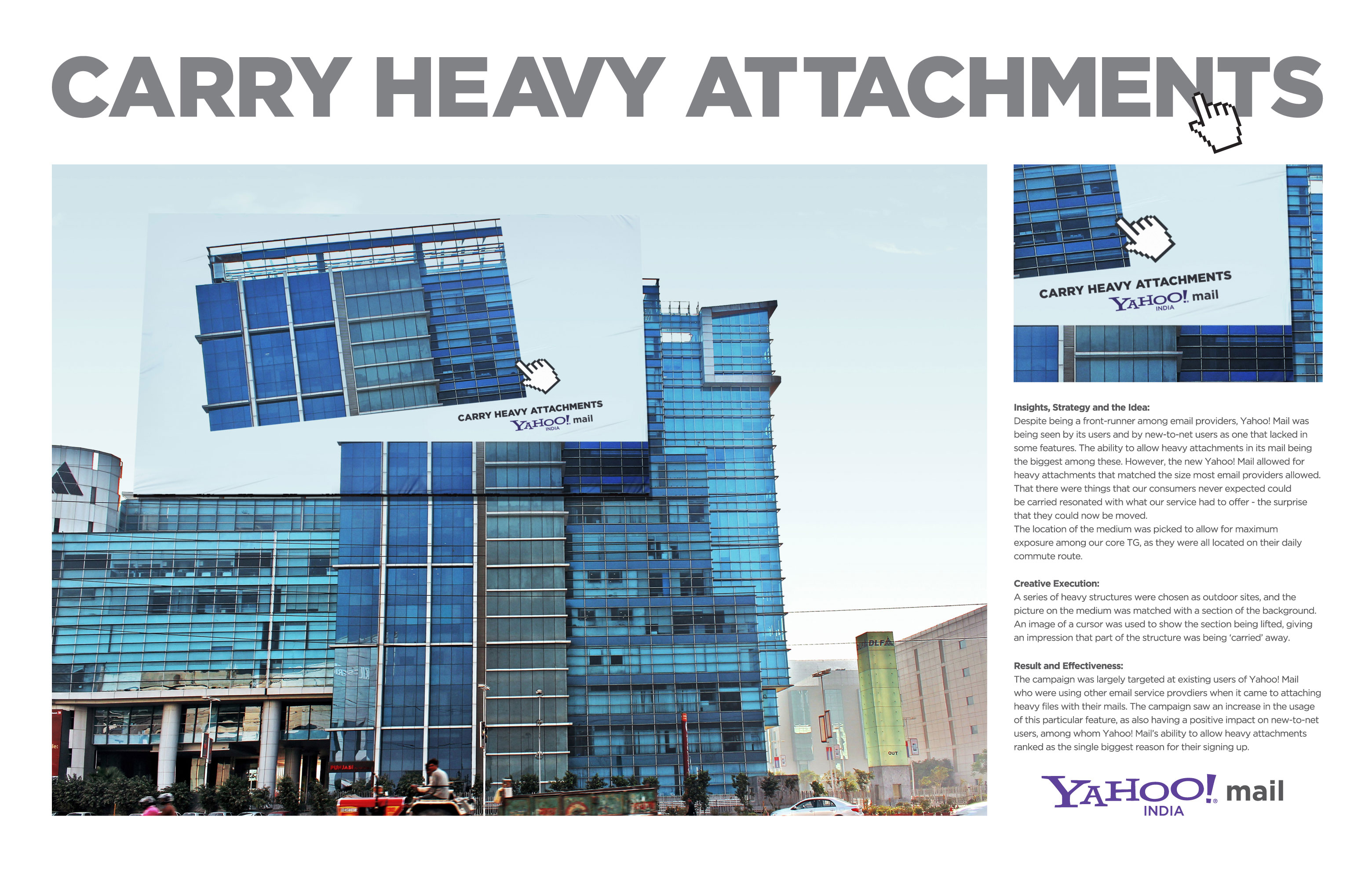 Yahoo India | Carry Heavy Attachments | The One Club