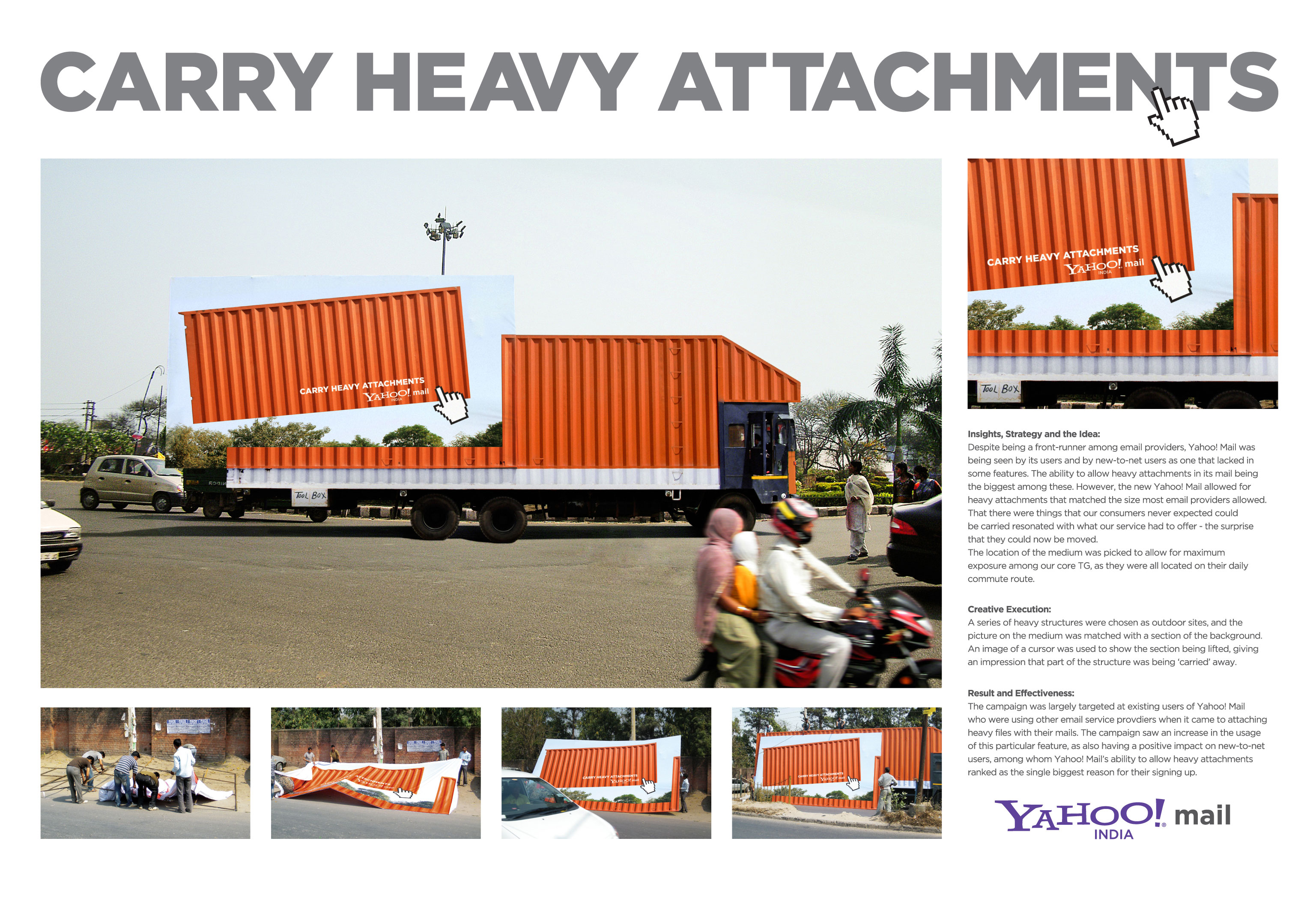 Yahoo India | Carry Heavy Attachments | The One Club