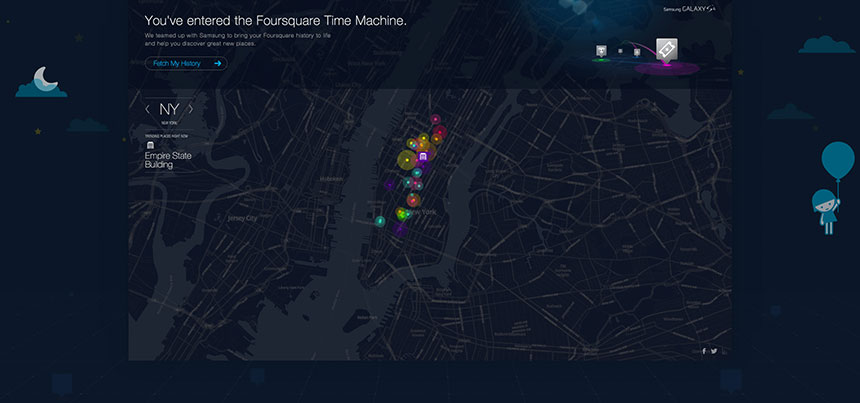 Foursquare Time Machine