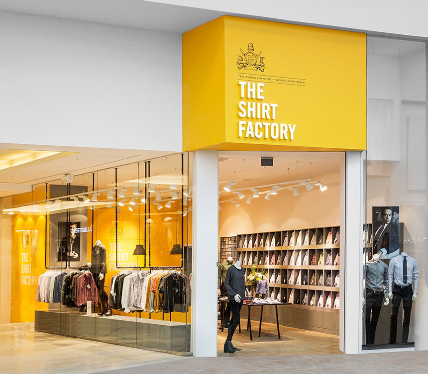 The Shirt Factory redesign