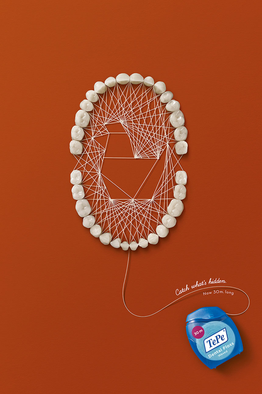 Dental Floss Art Campaign