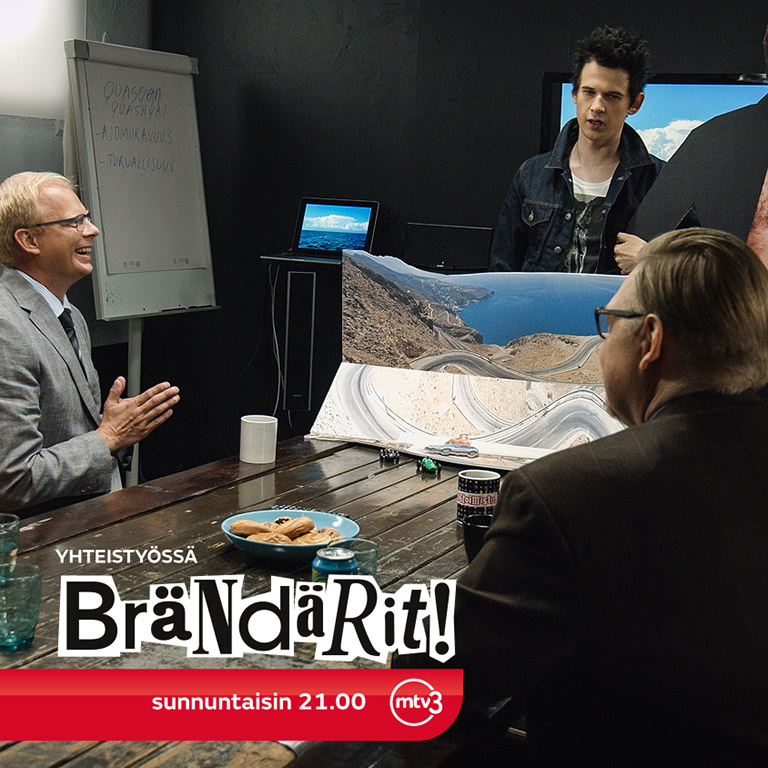 BRÄNDÄRIT (BUYTHIS)-A SITCOM WHERE A FICTIONAL AD AGENCY WORKS WITH REAL CLIENTS