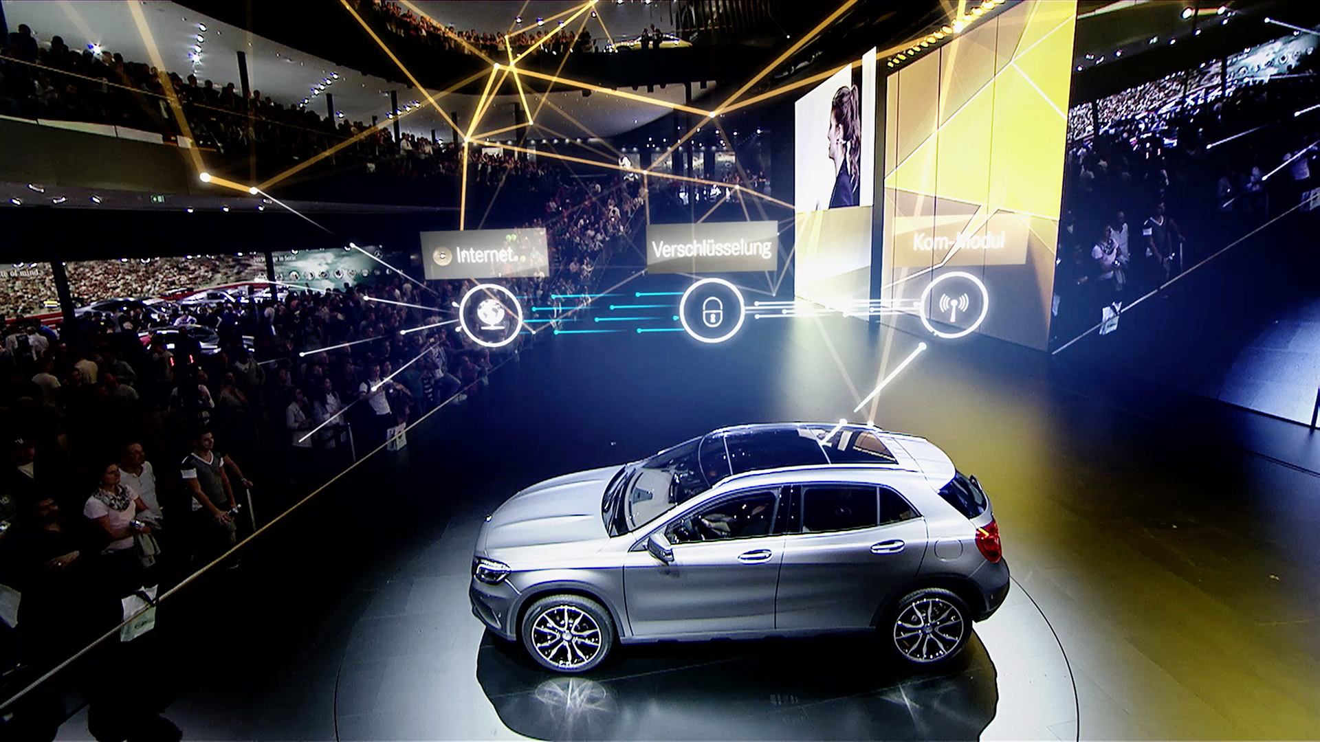 Mercedes-Benz at IAA 2015 / Mercedes Live! / Digital presentation with spidercam and augmented reality