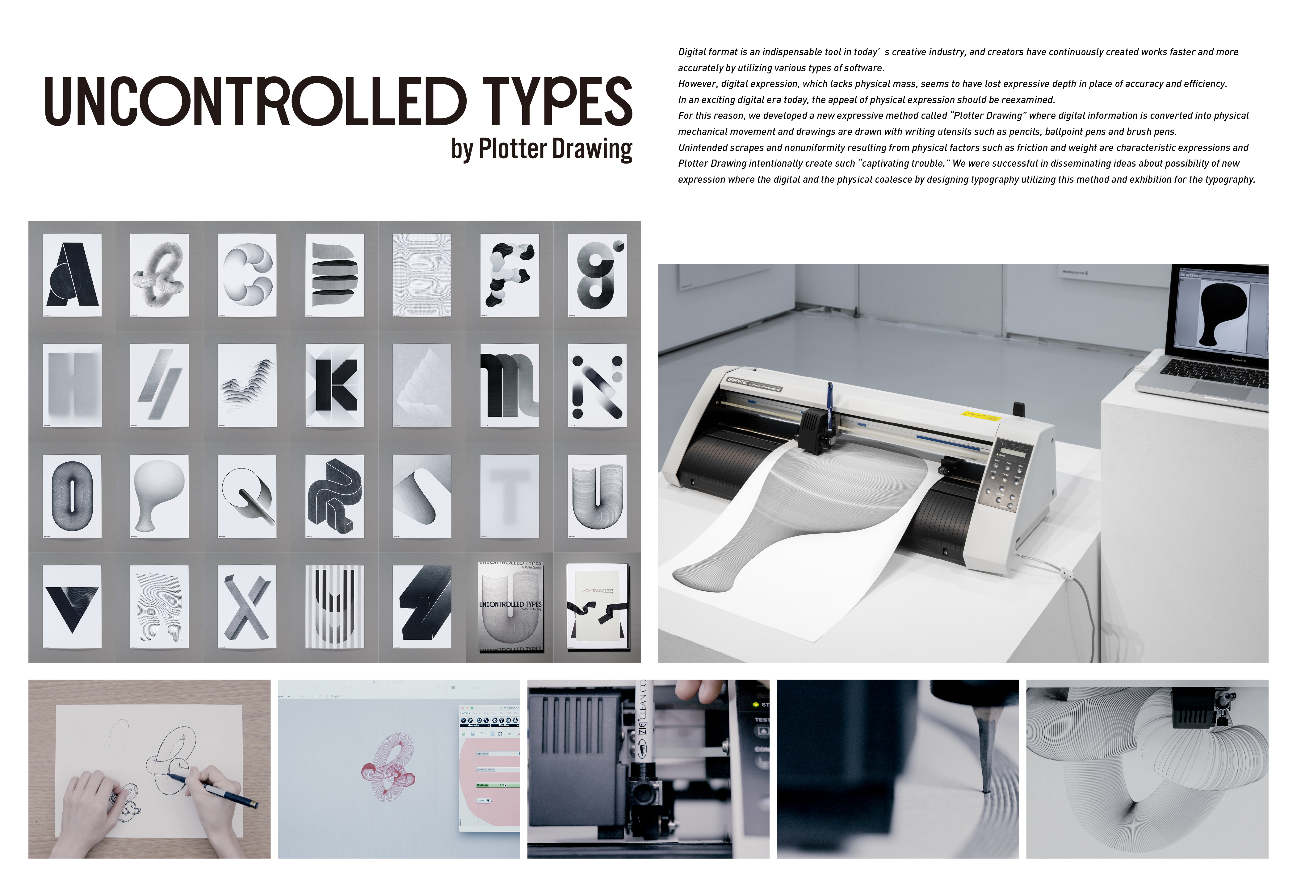 SHA inc. | UNCONTROLLED TYPES by Plotter Drawing | The One Club