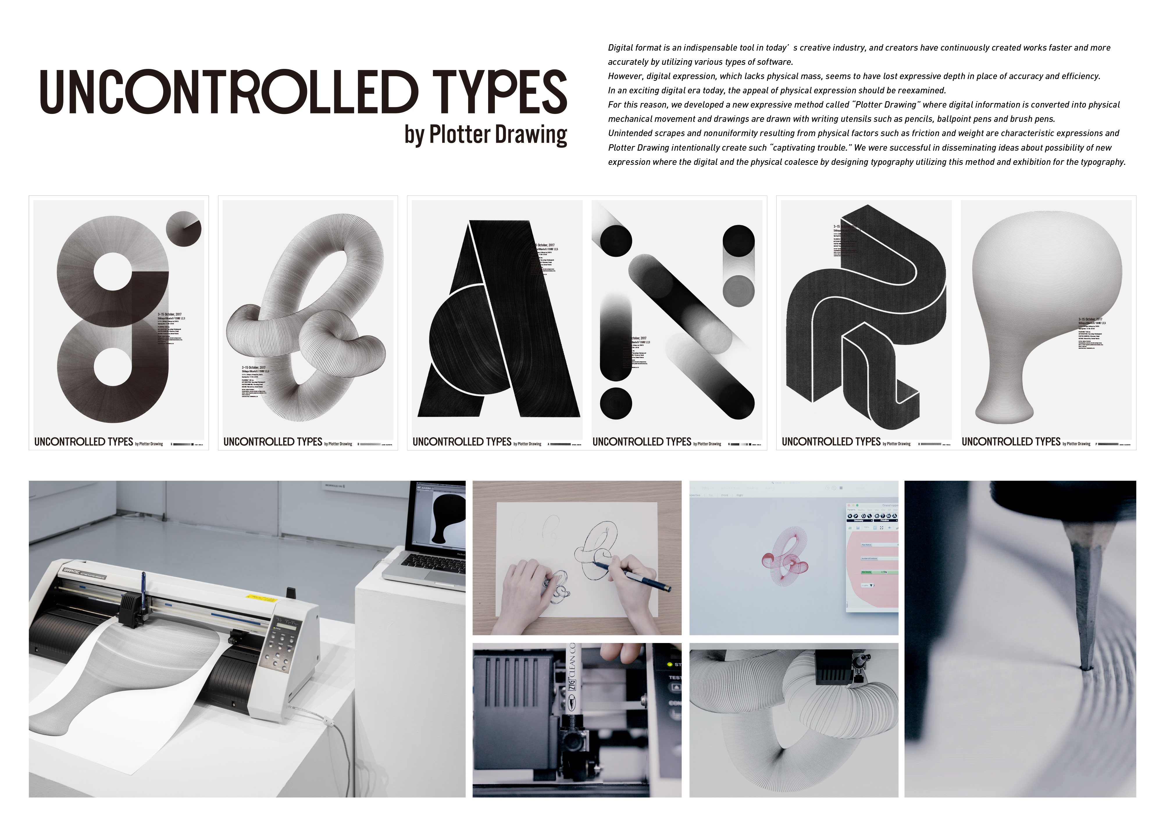 SHA inc. | UNCONTROLLED TYPES by Plotter Drawing | The One Club