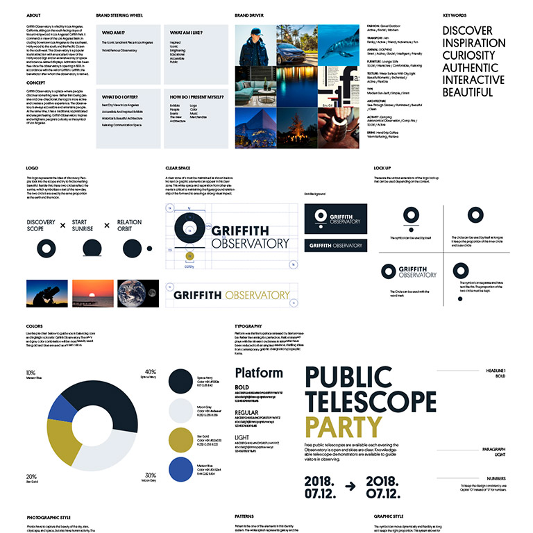 Griffith Observatory Brand Identity Refresh