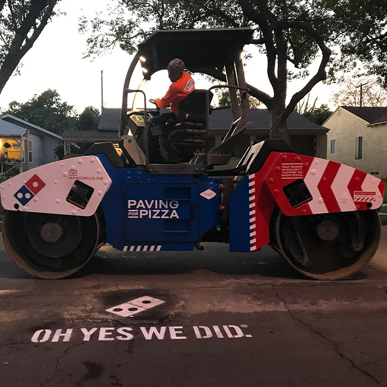 Paving for Pizza