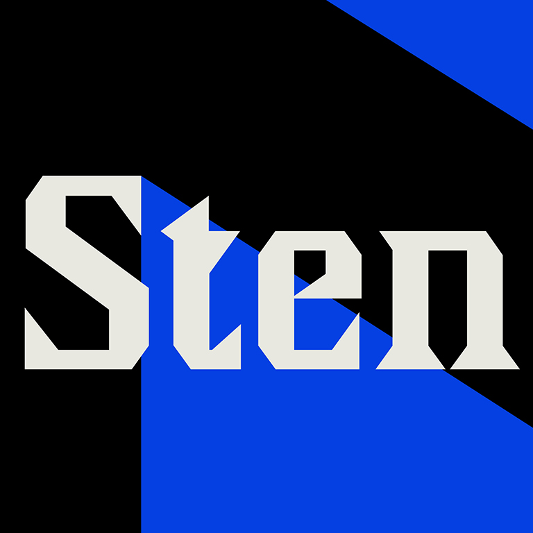 Sten Typeface Design