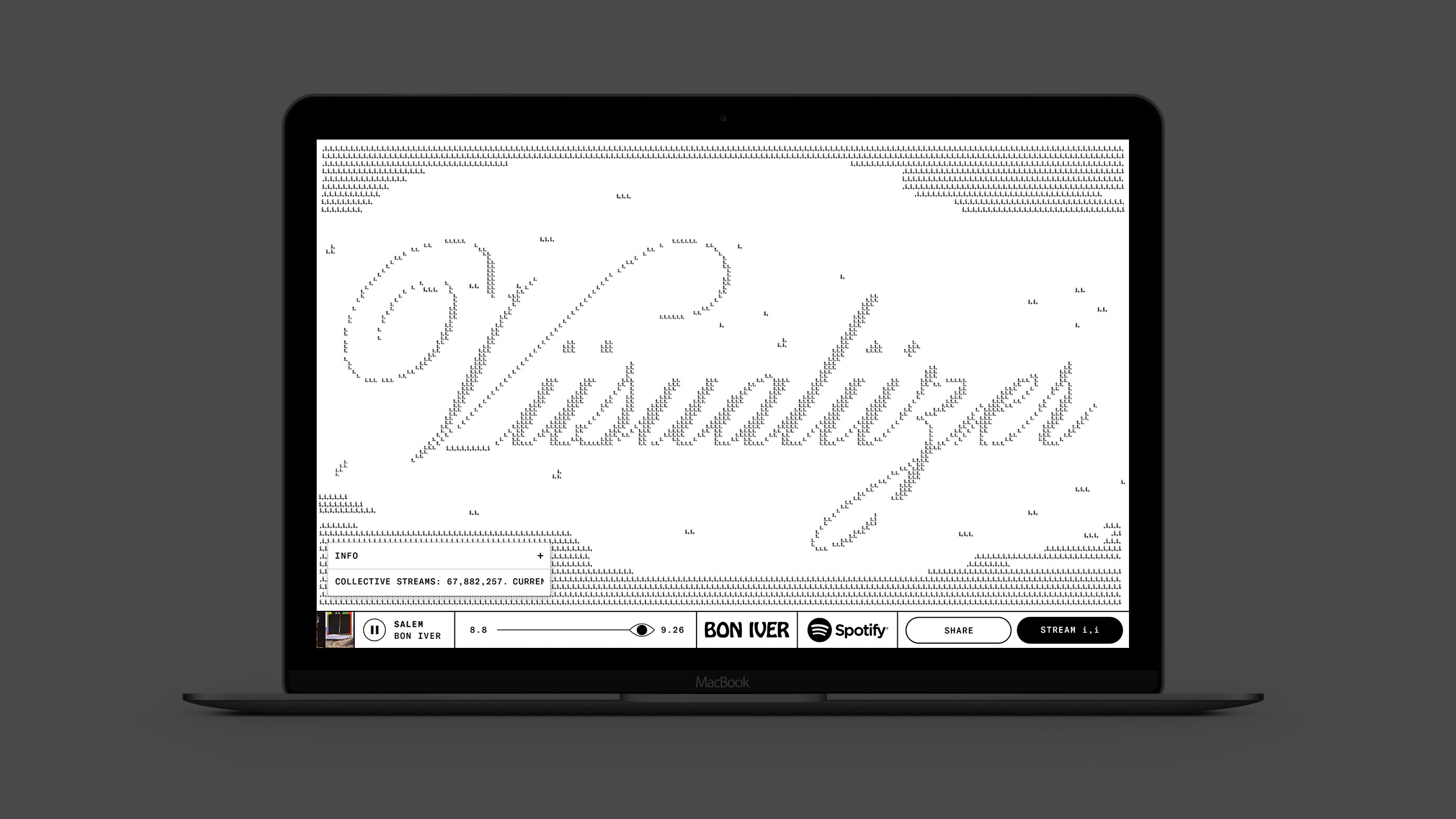 Bon Iver Viisualiizer