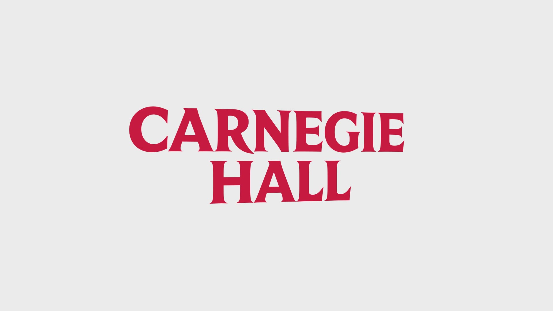 Carnegie Hall Brand Identity 