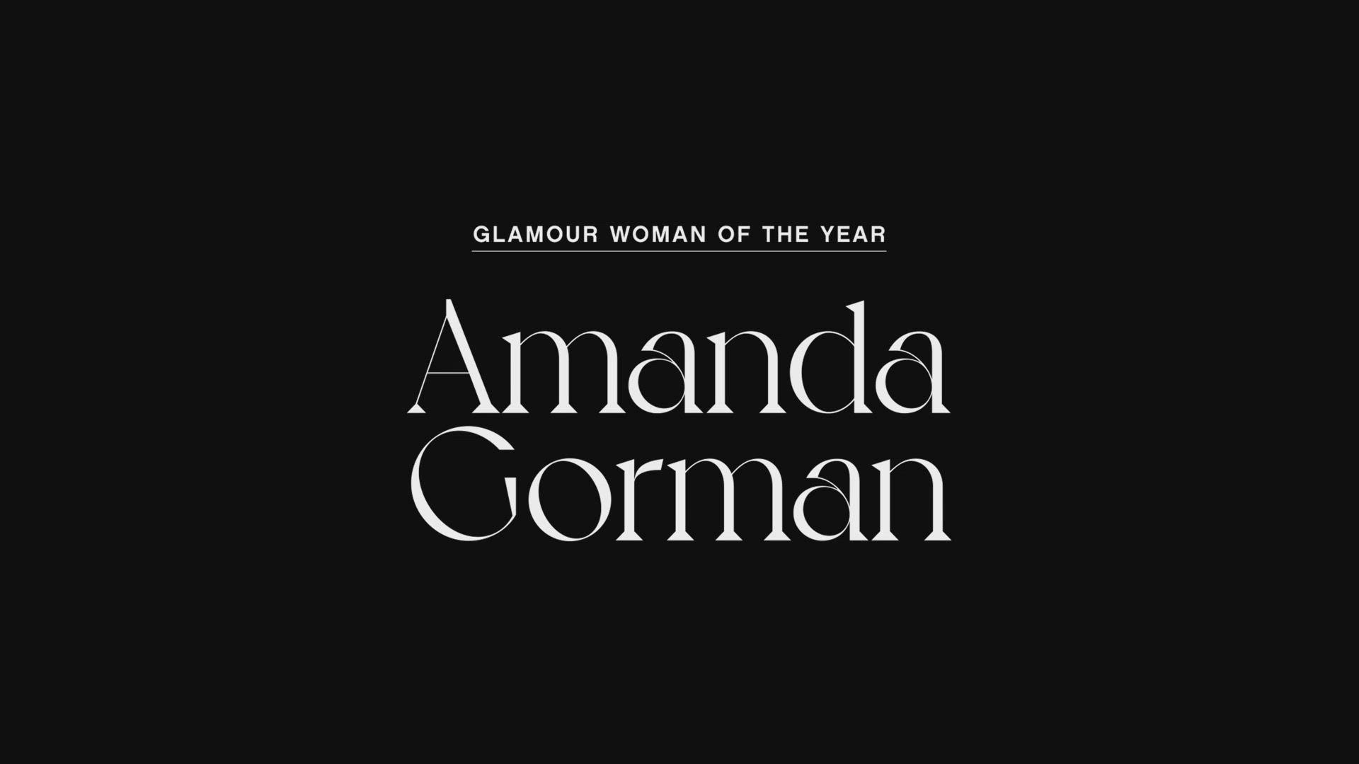 Amanda Gorman - Glamour Woman of The Year