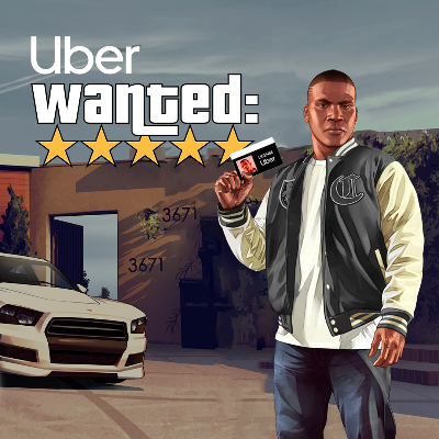 Uber Wanted: 5 stars