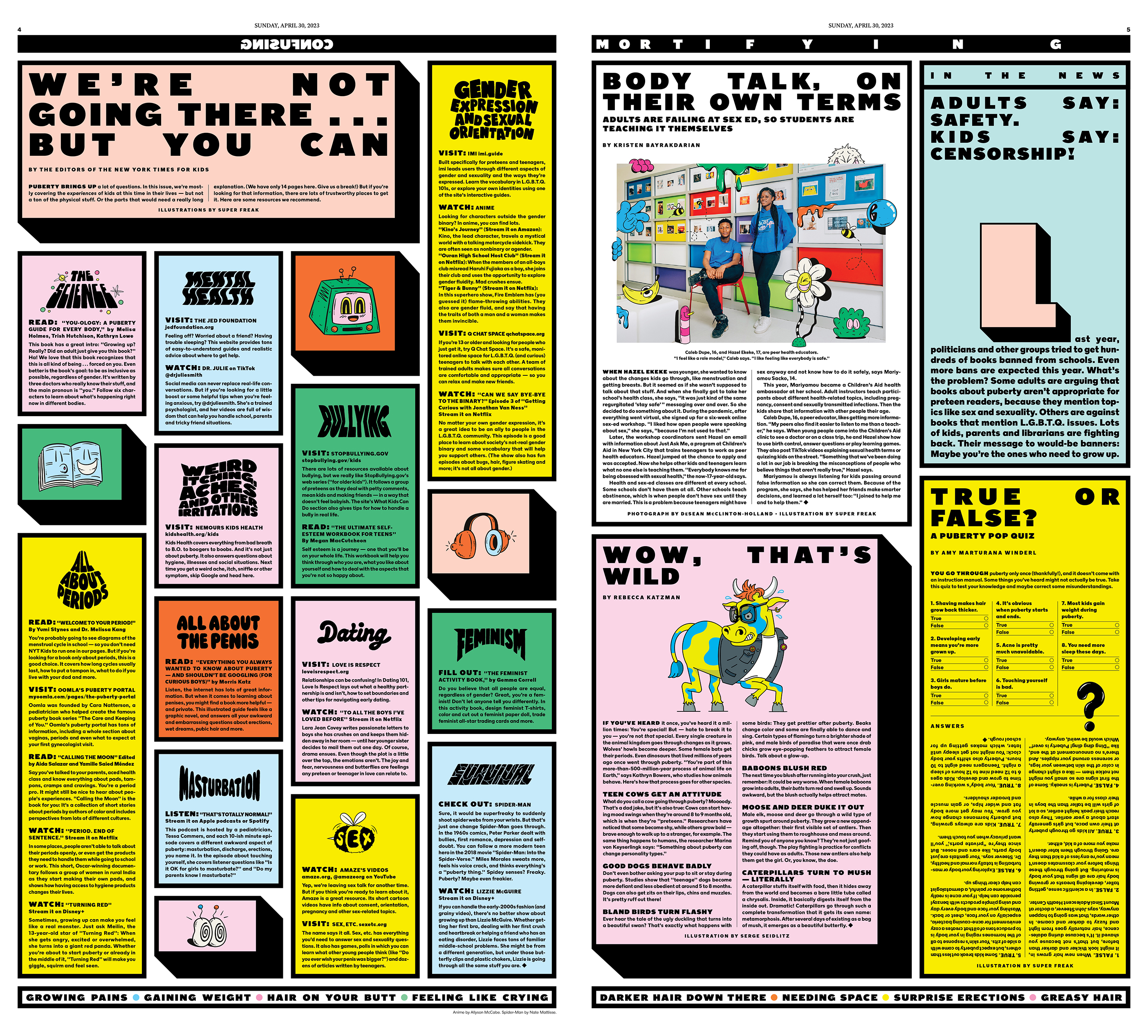The New York Times for Kids | The Puberty Issue | The One Club