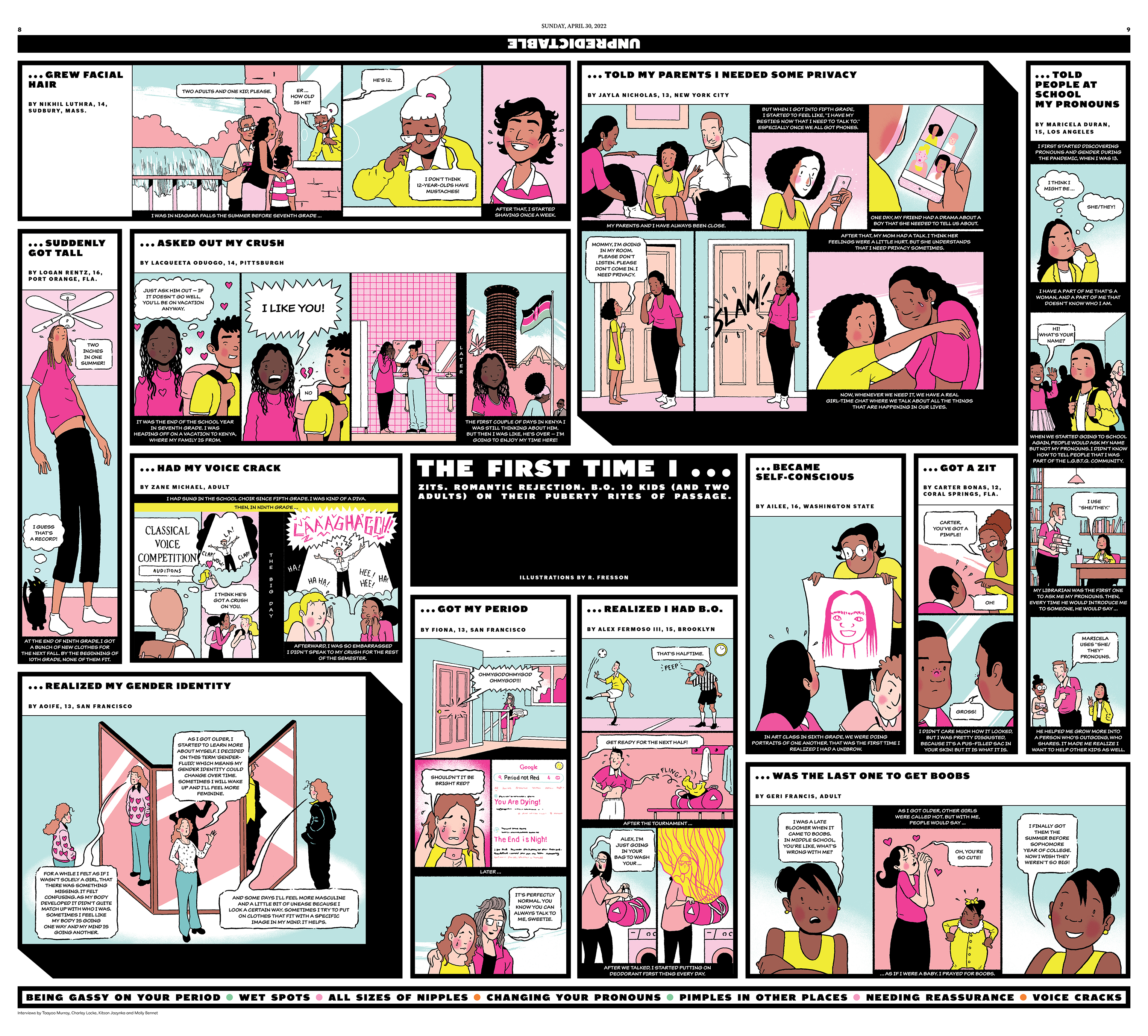 The New York Times for Kids | The Puberty Issue | The One Club