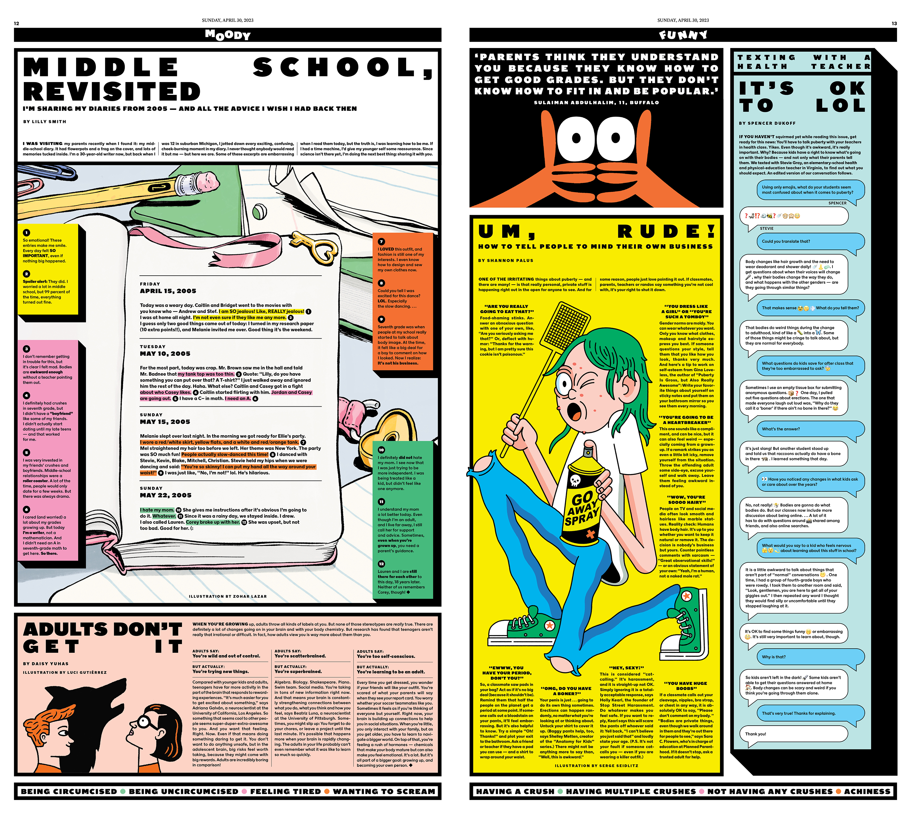 The New York Times for Kids | The Puberty Issue | The One Club