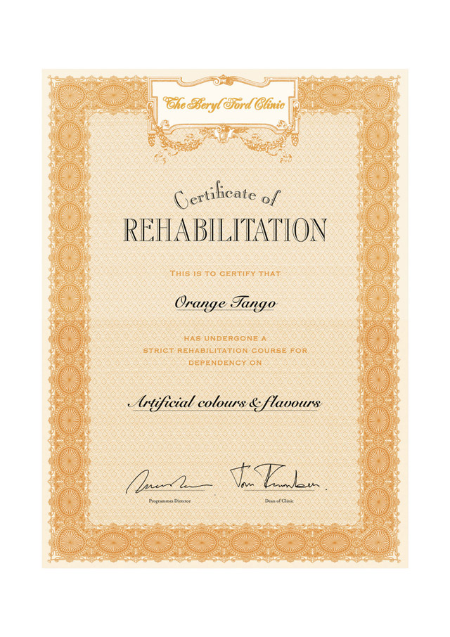 Certificates - Rehab