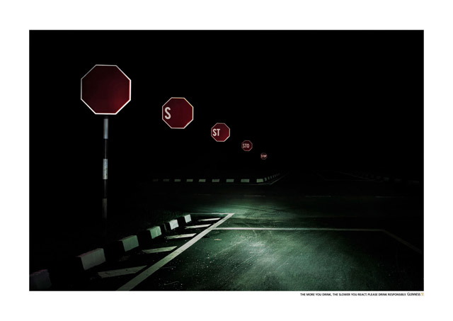 Stop/Traffic Light/Roadworks/Cliff