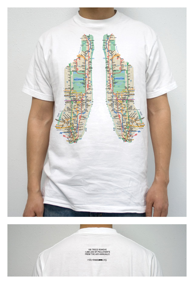 Lung Map Shirts