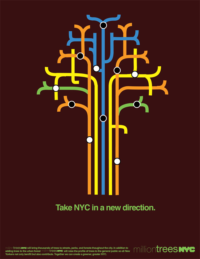 Million Trees NYC Print Ad Campaign
