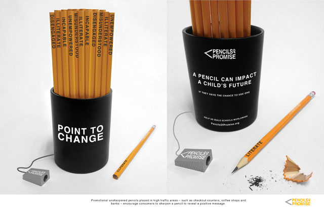 Point to Change Pencil Cup