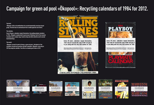 Recycling Calendars of 1984 for 2012