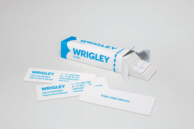 Wrigley Business Cards
