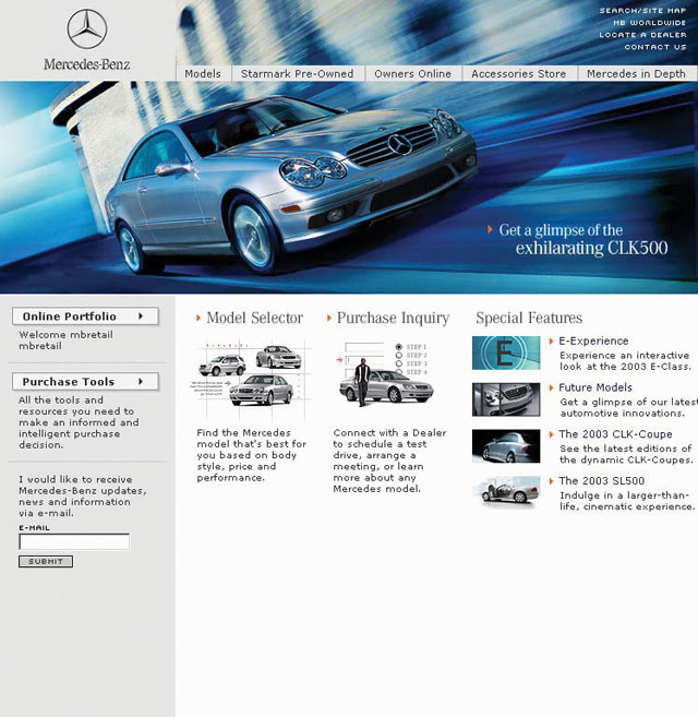 Mercedes-Benz USA 2002 E-Experience