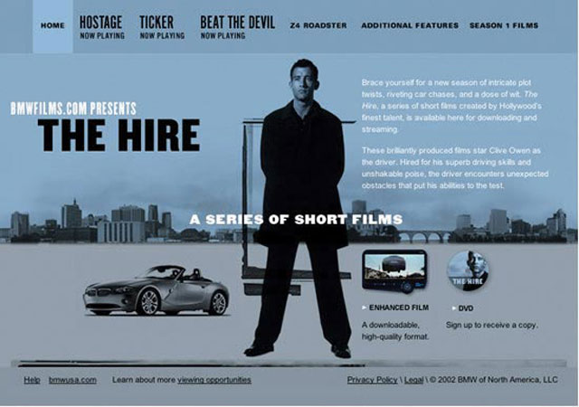 BMW Films/The Hire II Web Site