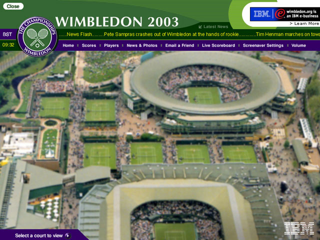 Wimbledon 2003 Screen Saver