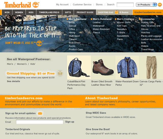 Timberland E-Commerce Website