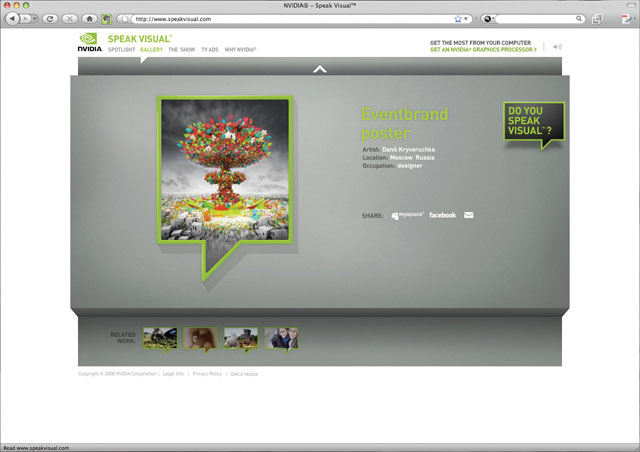 Nvidia Speak Visual site